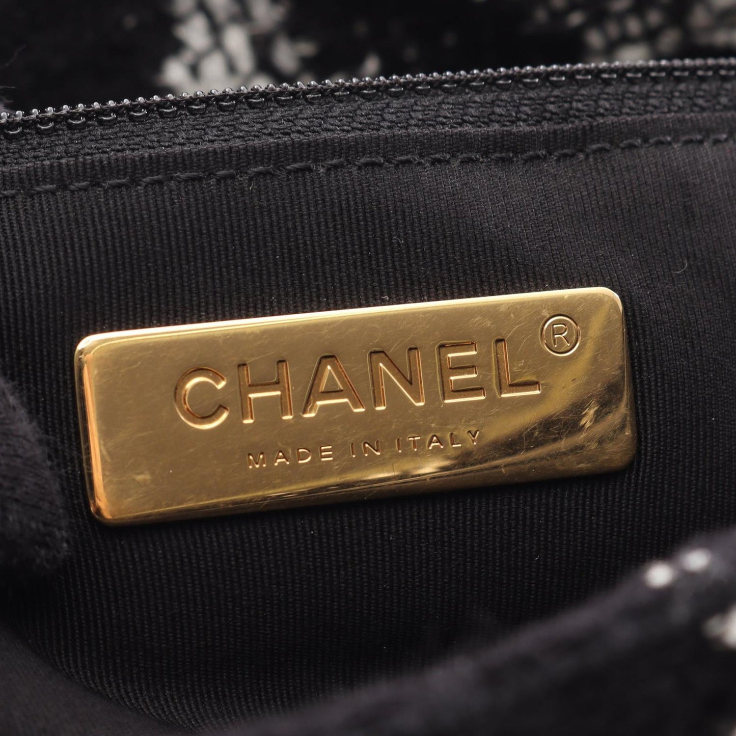 Chanel Large Tweed 19 Flap
