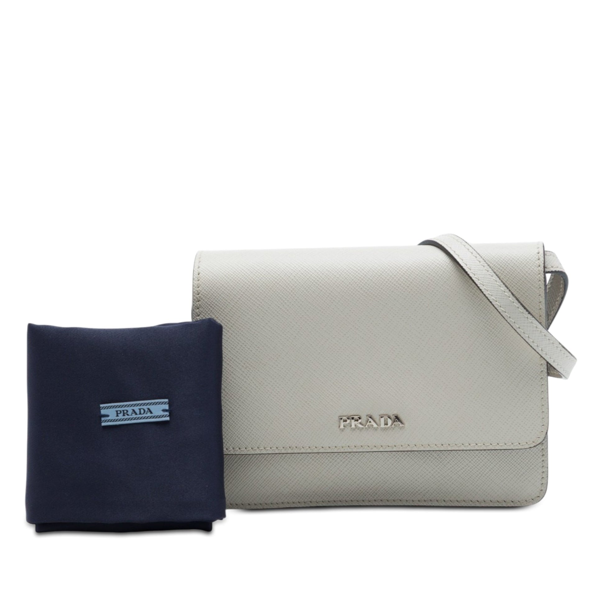 Prada Saffiano Wallet on Strap
