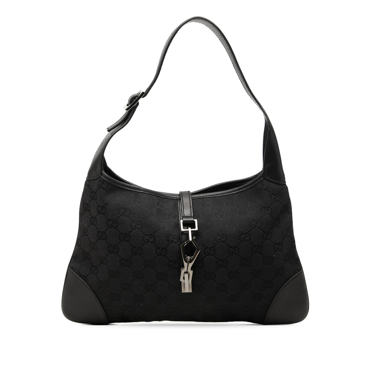 Gucci GG Canvas Jackie Hobo — Black