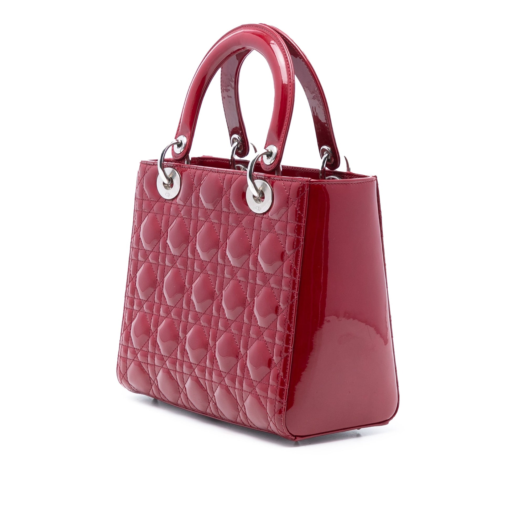 Dior Medium Patent Cannage Lady Dior