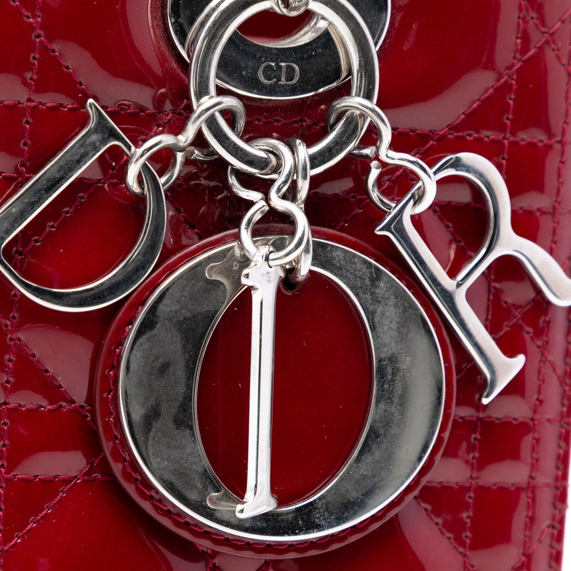 Dior Medium Patent Cannage Lady Dior
