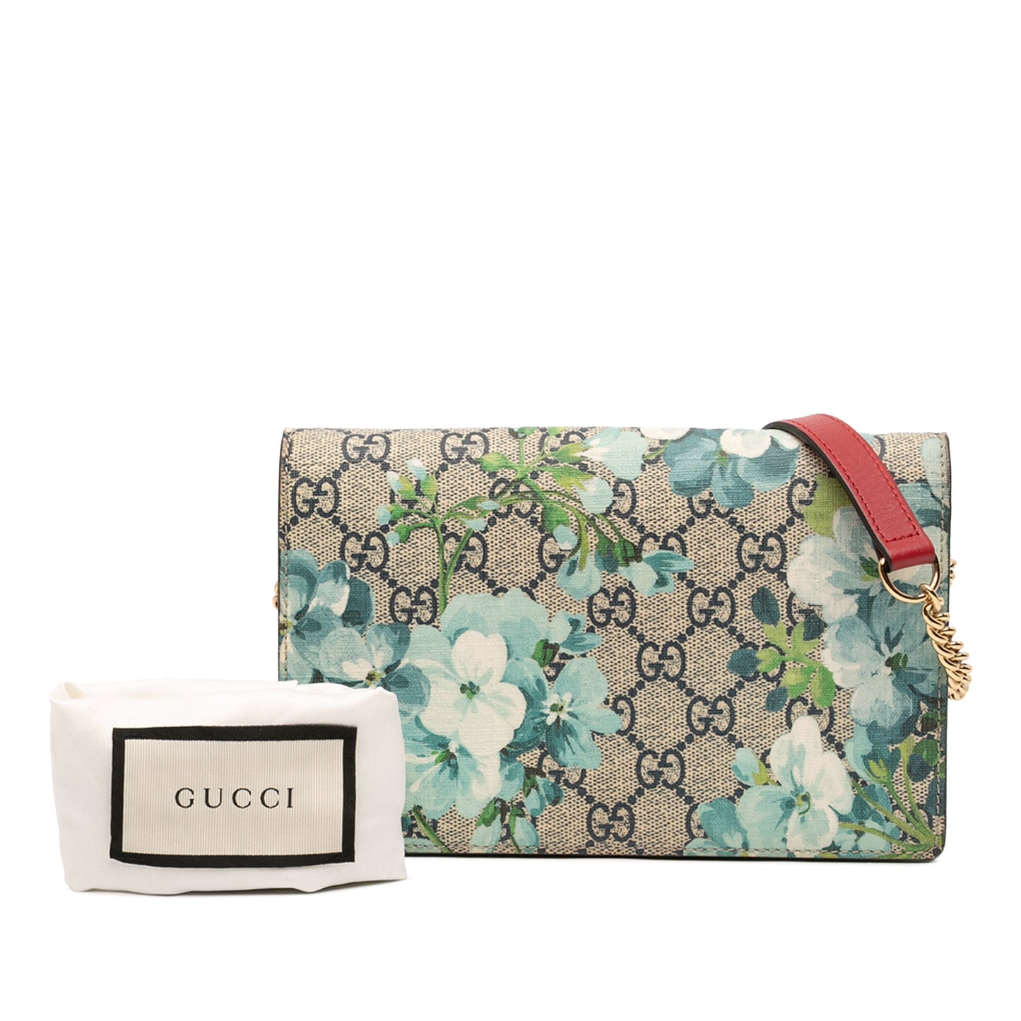 Gucci GG Supreme Blooms Wallet On Chain