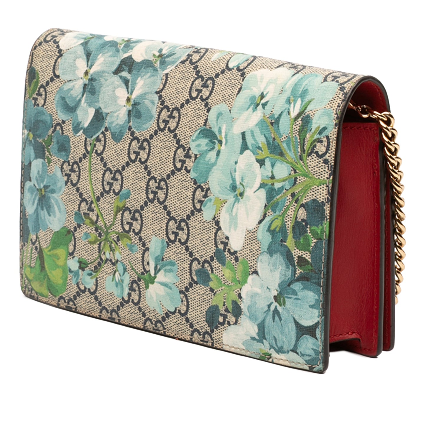 Gucci GG Supreme Blooms Wallet On Chain