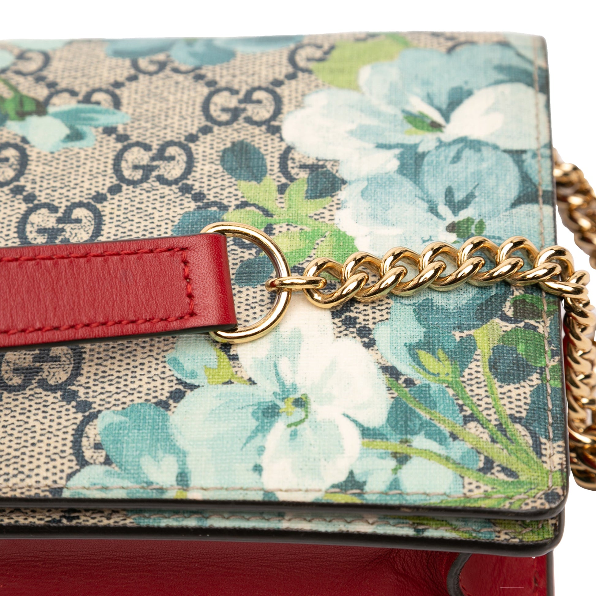 Gucci GG Supreme Blooms Wallet On Chain