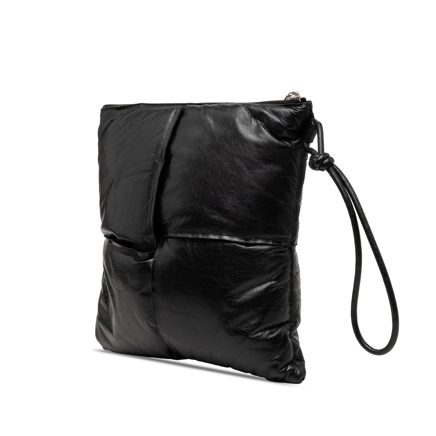 Bottega Veneta Nappa Intrecciato Padded Square Wristlet Pouch