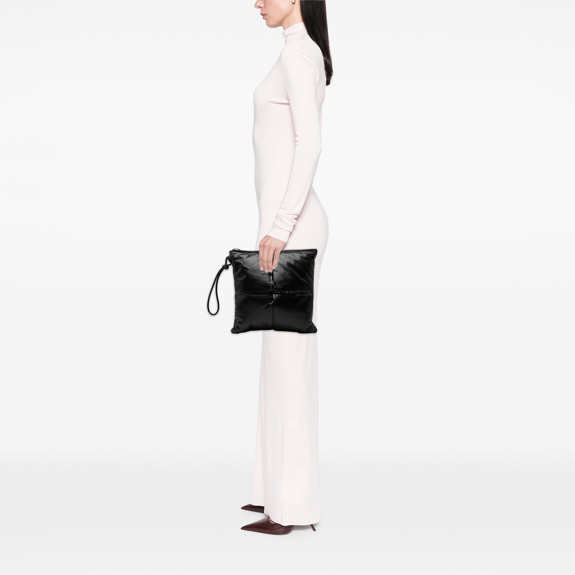 Bottega Veneta Nappa Intrecciato Padded Square Wristlet Pouch