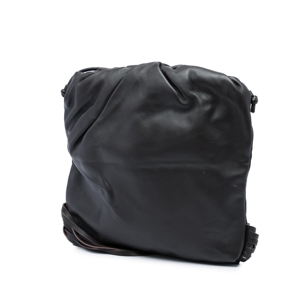 Bottega Veneta Nappa The Fringe Pouch — Black