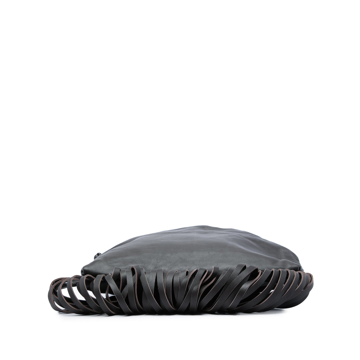 Bottega Veneta Nappa The Fringe Pouch — Black