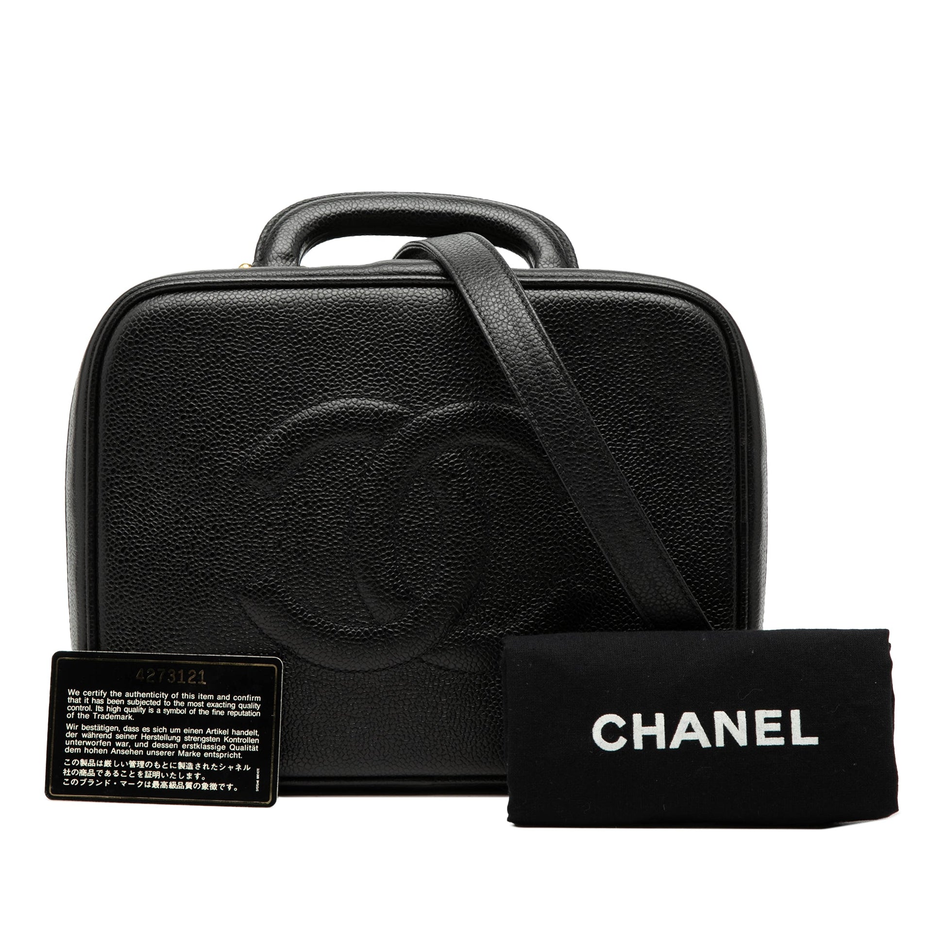 CC Caviar Vanity Case