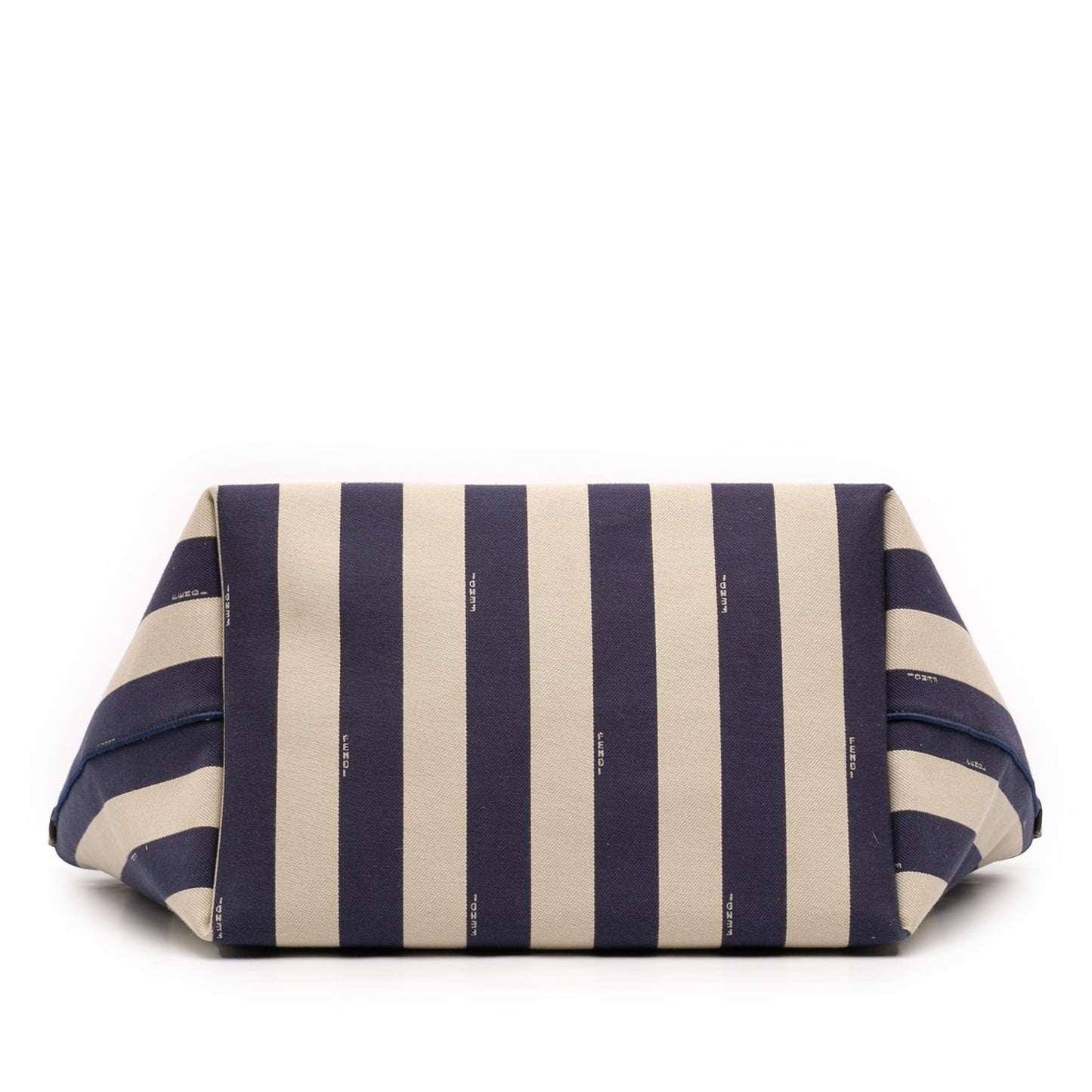 Large Zucca Canvas Pequin Striped Reversible Roll Tote