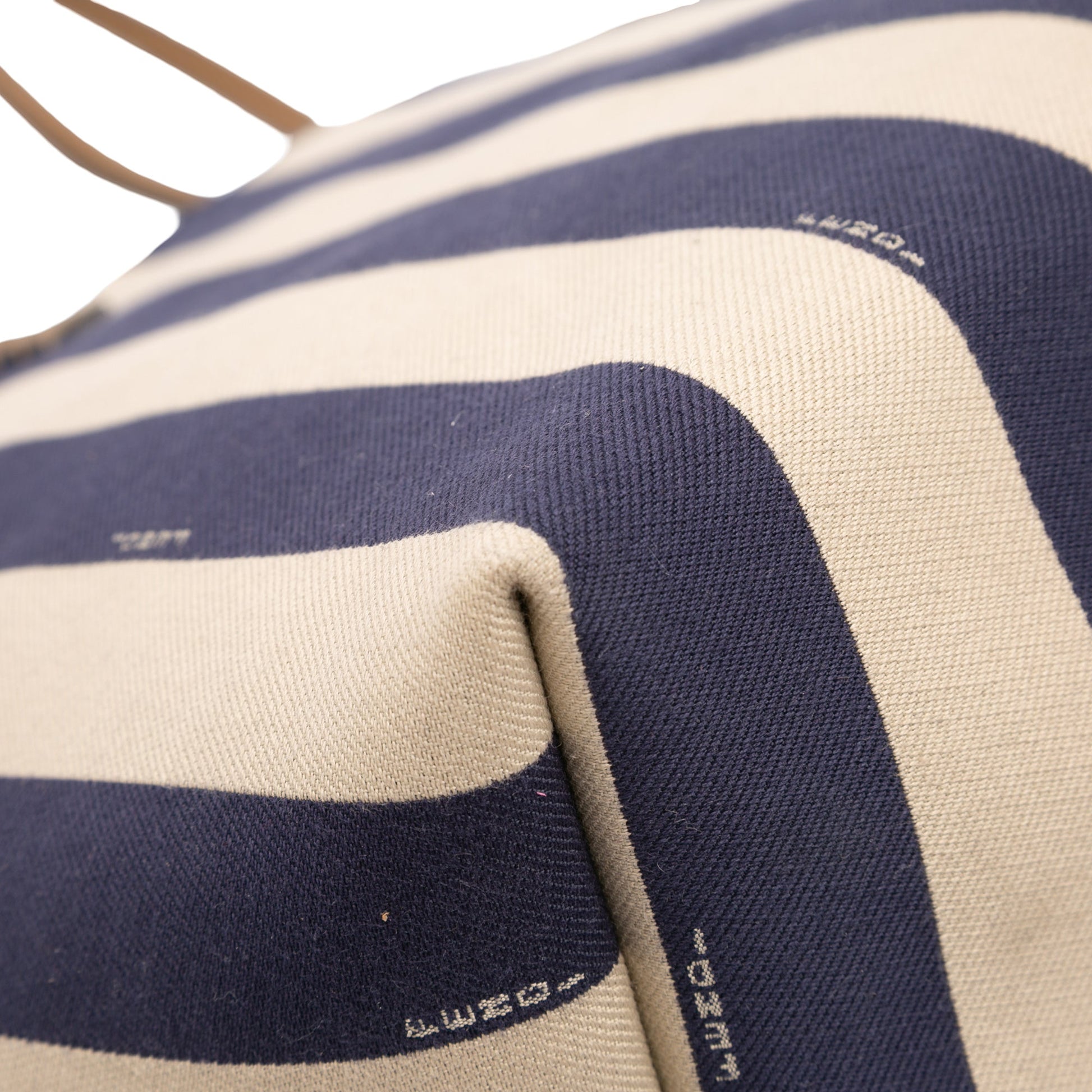 Large Zucca Canvas Pequin Striped Reversible Roll Tote
