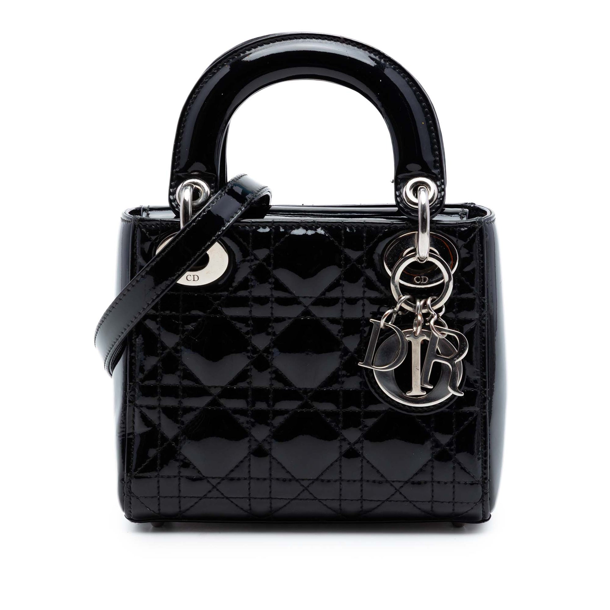 Dior Mini Patent Cannage Lady Dior