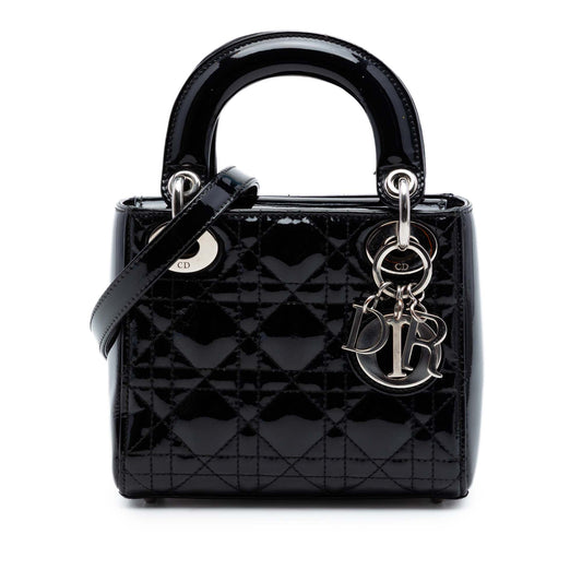 Dior Mini Patent Cannage Lady Dior