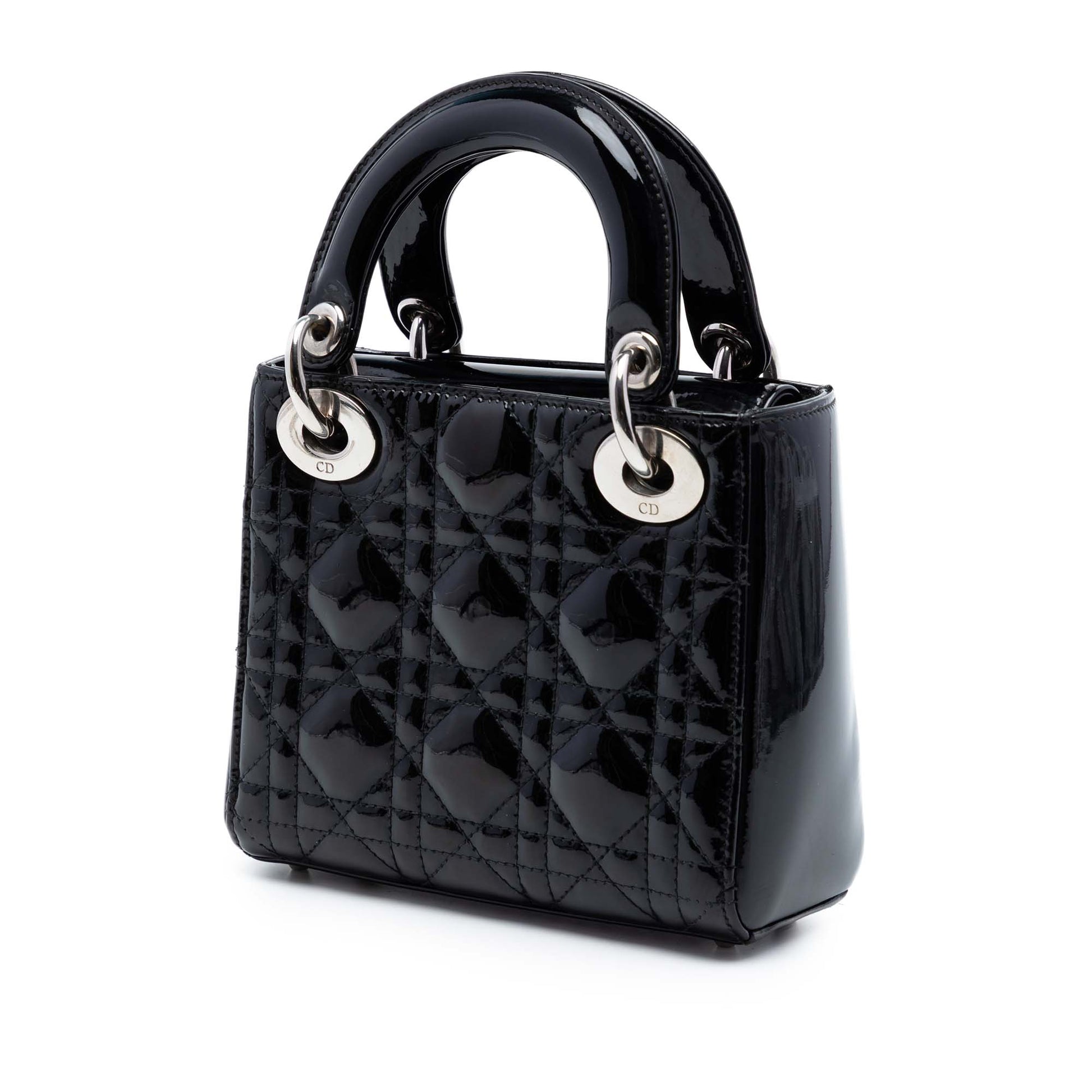 Dior Mini Patent Cannage Lady Dior