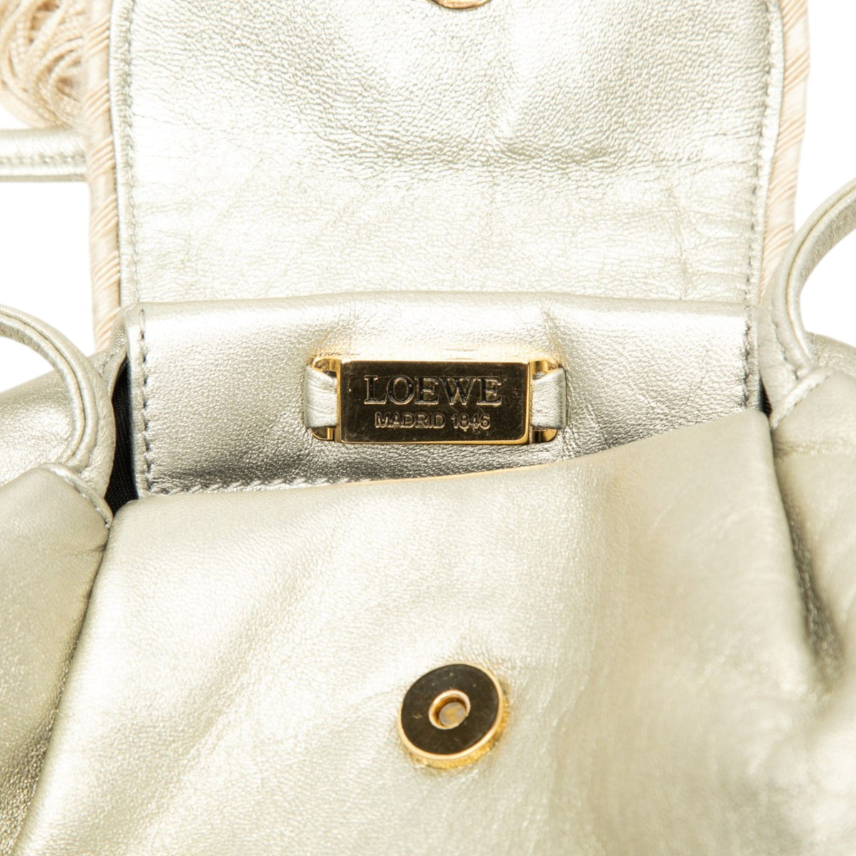 LOEWE Mini Metallic Nappa Tassel Crossbody