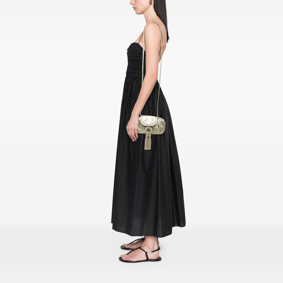 LOEWE Mini Metallic Nappa Tassel Crossbody