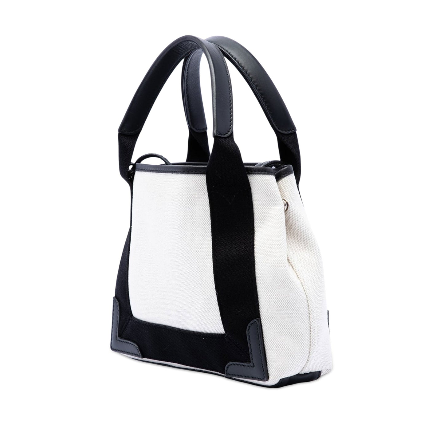 Balenciaga Canvas Navy Cabas XS