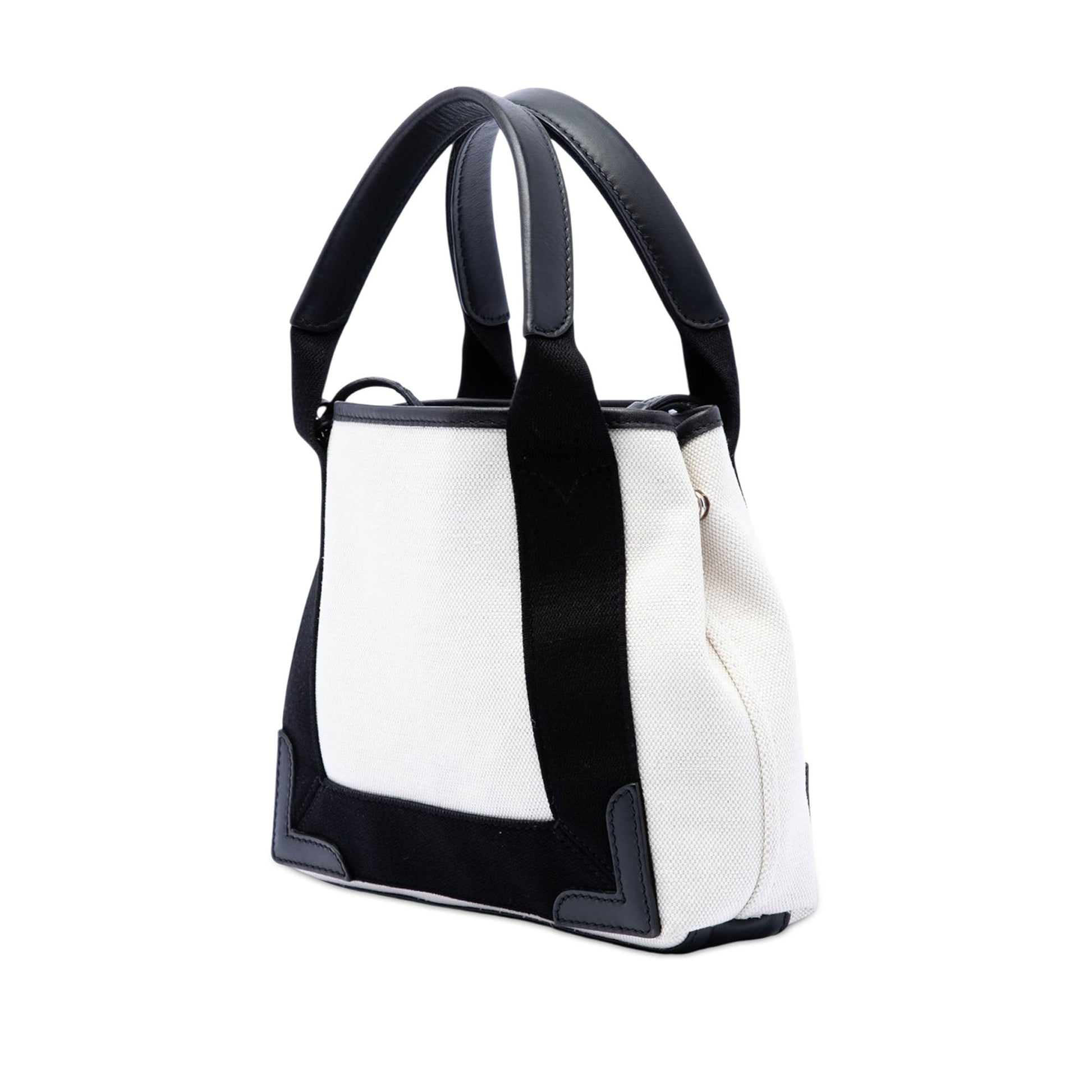 Balenciaga Canvas Navy Cabas XS