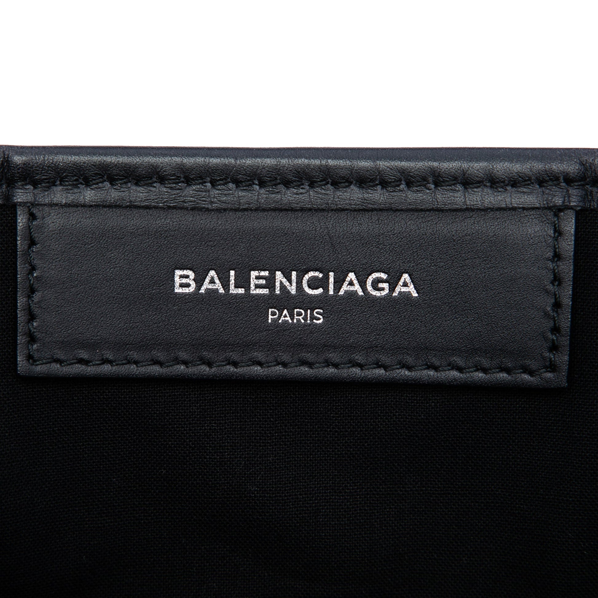 Balenciaga Canvas Navy Cabas XS
