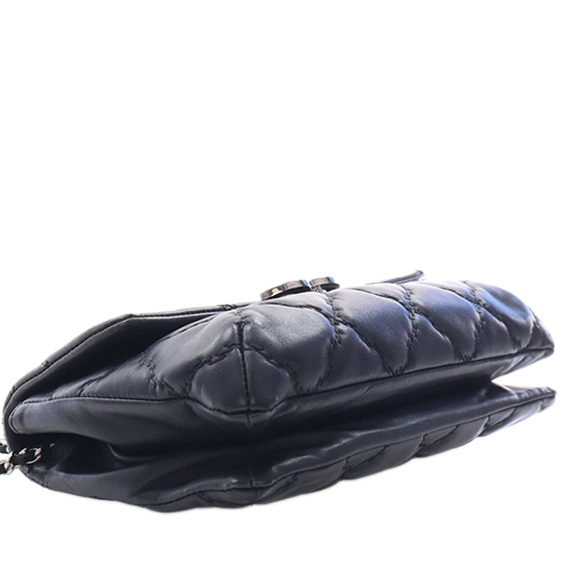 Chanel Mini Lambskin Double Stitch Hamptons Flap