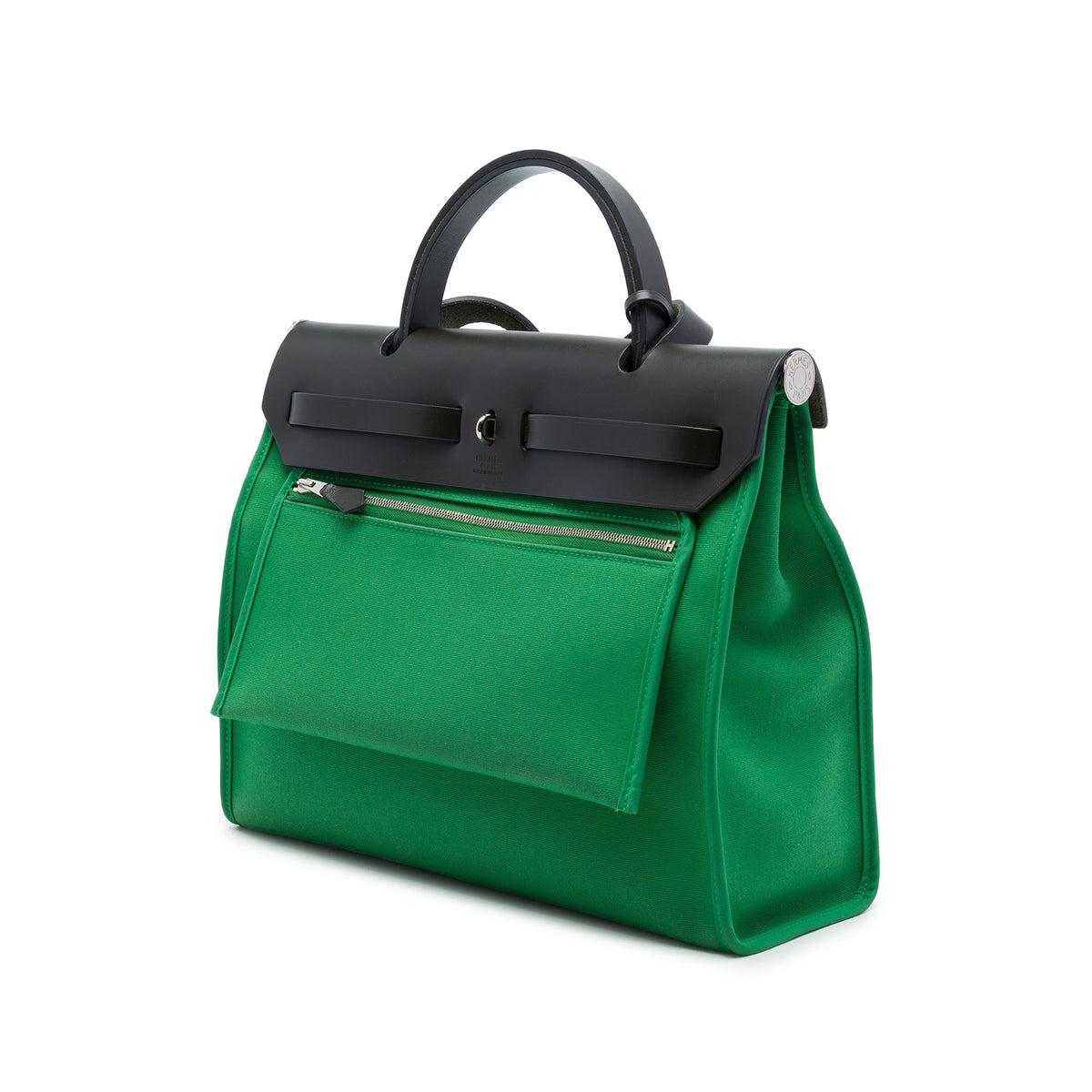 Hermès Toile Herbag Zip 31 — Green
