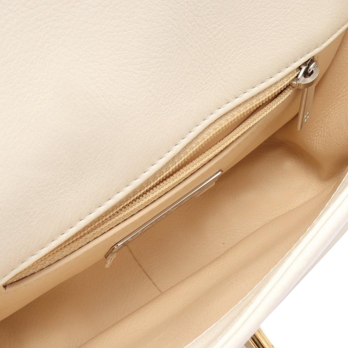 Chanel Small Quilted Calfskin Precious Union Flap — White