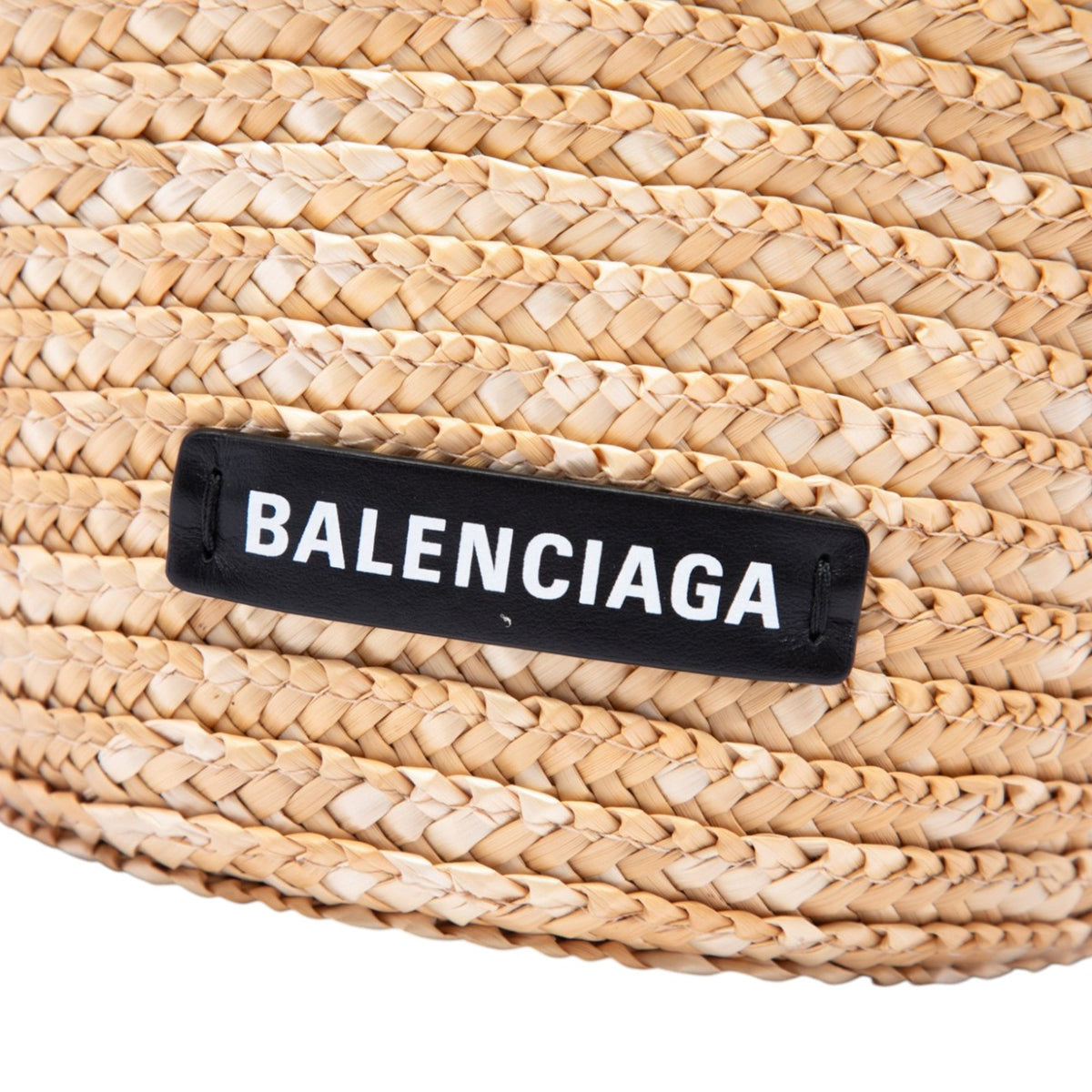 Balenciaga Mini Raffia Beach Basket Tote