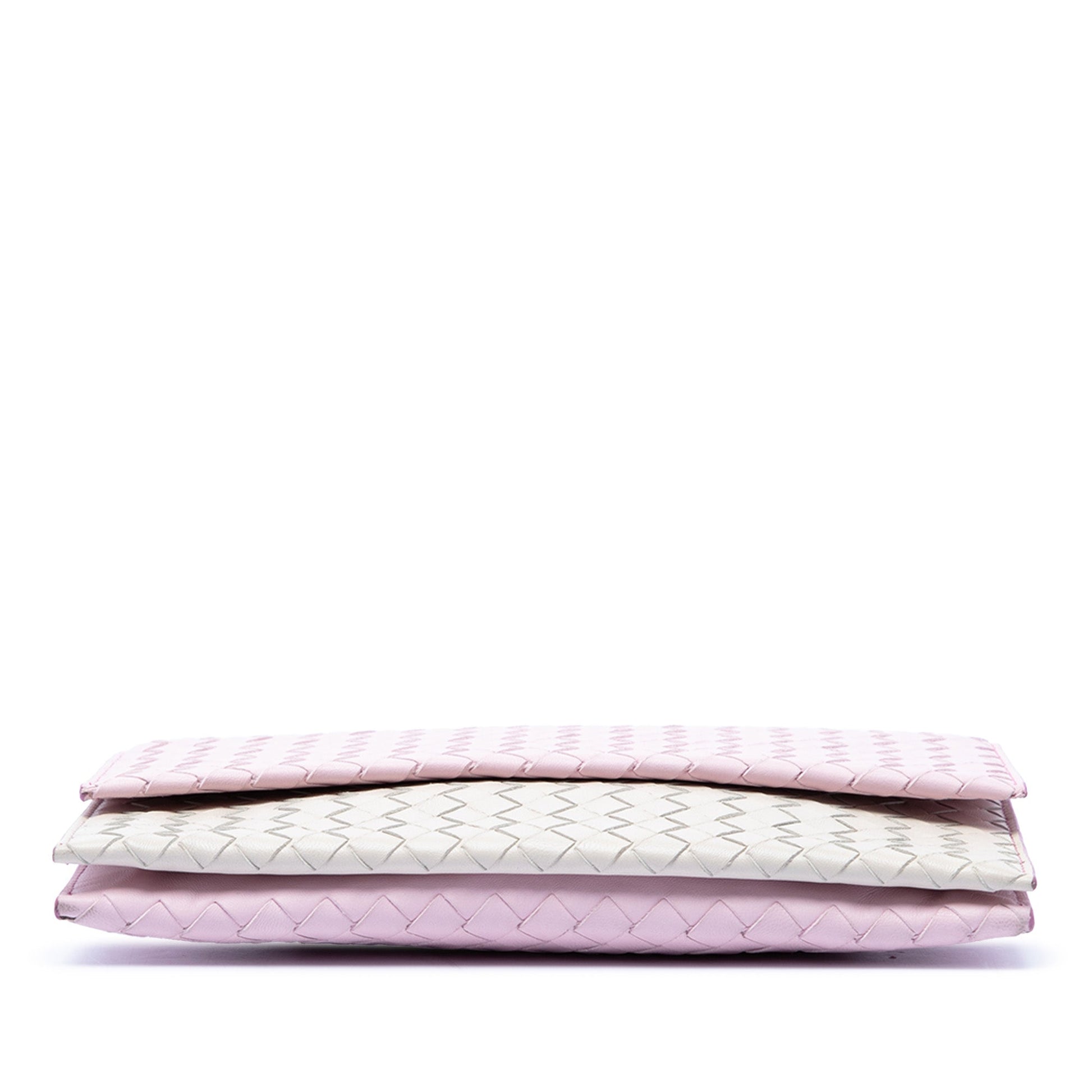 Bottega Veneta Bicolor Nappa Intrecciato Wallet On Chain