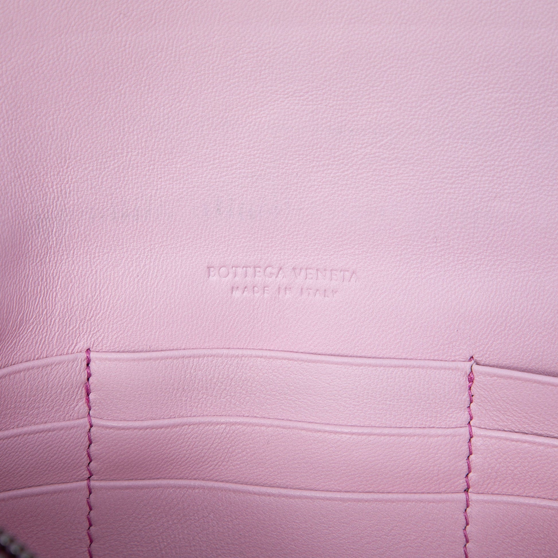 Bottega Veneta Bicolor Nappa Intrecciato Wallet On Chain