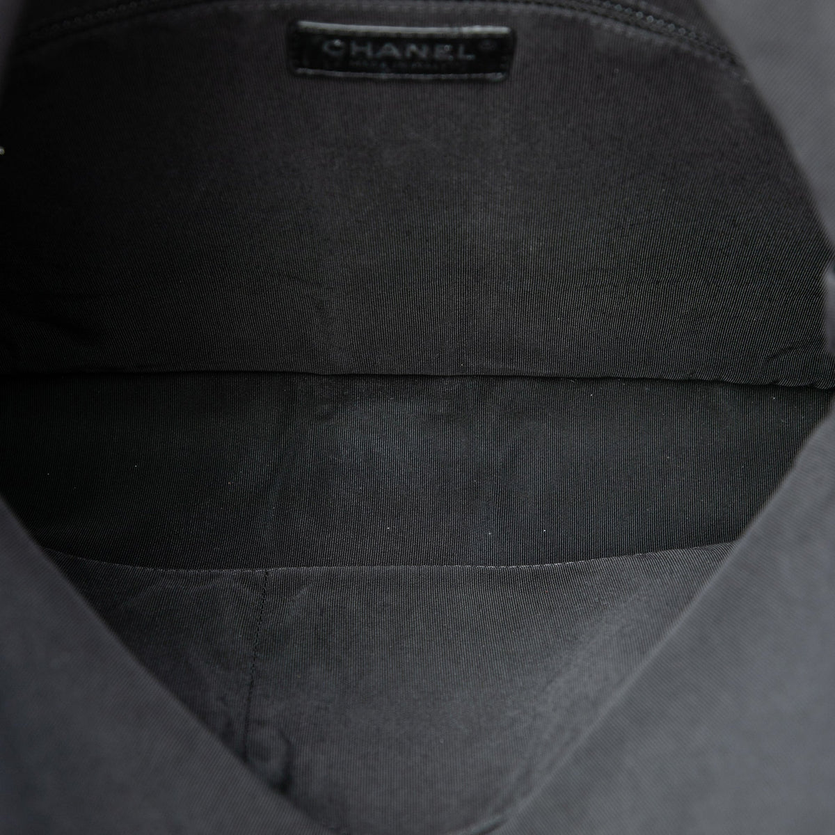 Chanel Quilted Lambskin Grip Clutch