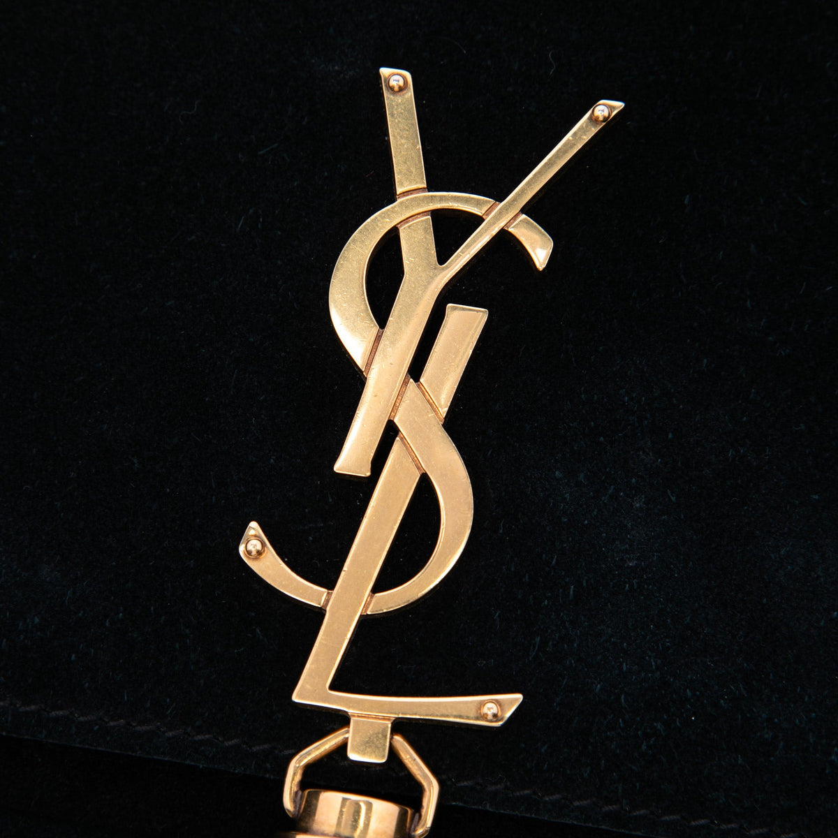 Saint Laurent Suede Monogram Kate 99 Tassel Bag