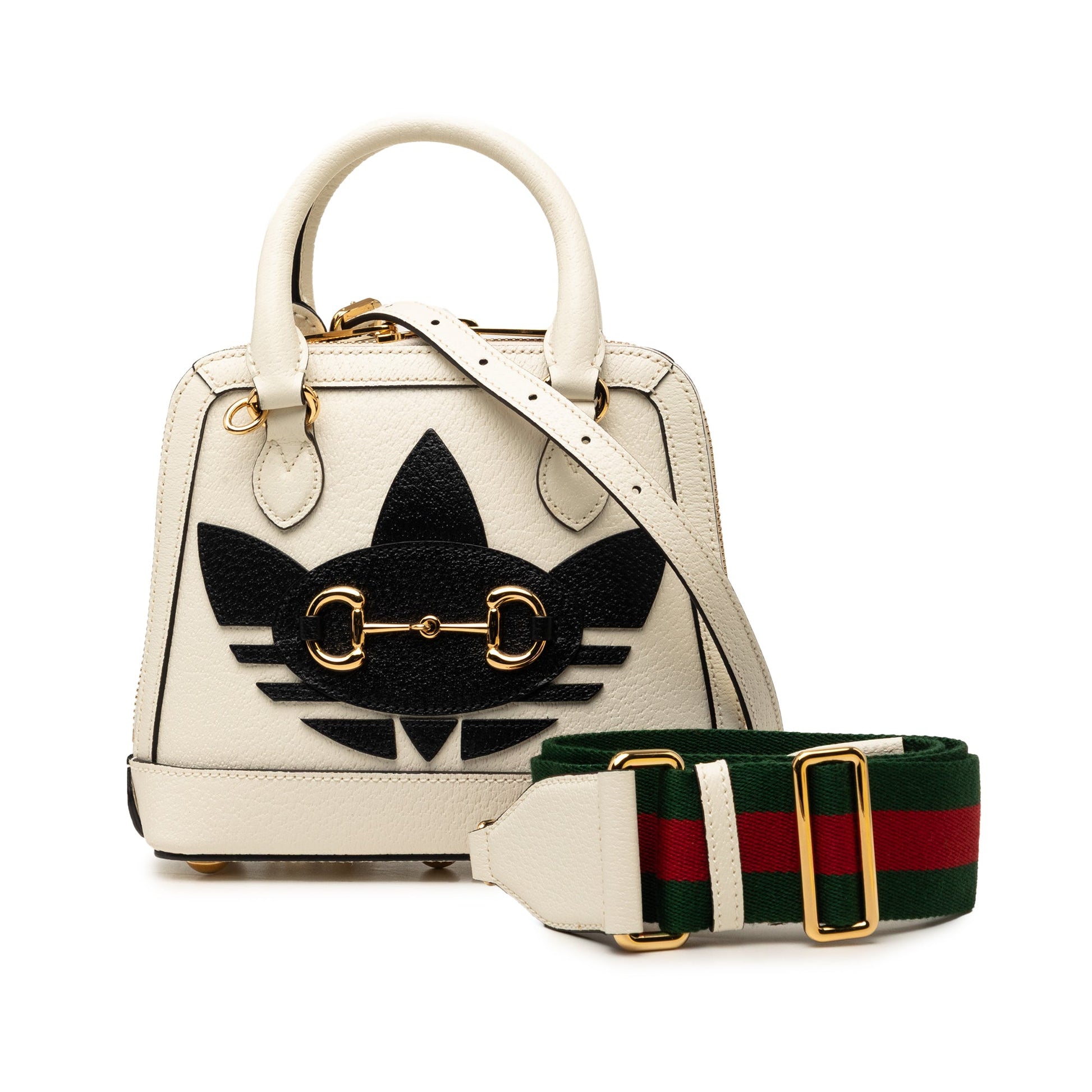 Gucci Adidas Mini Leather Horsebit 1955 Top Handle Bag