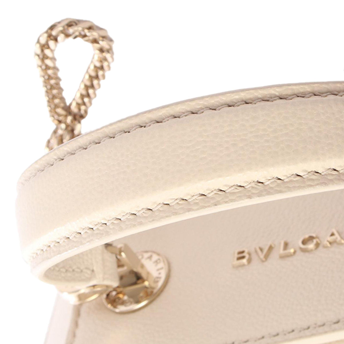 Bvlgari Leather Serpenti Forever Vanity Bag — Beige
