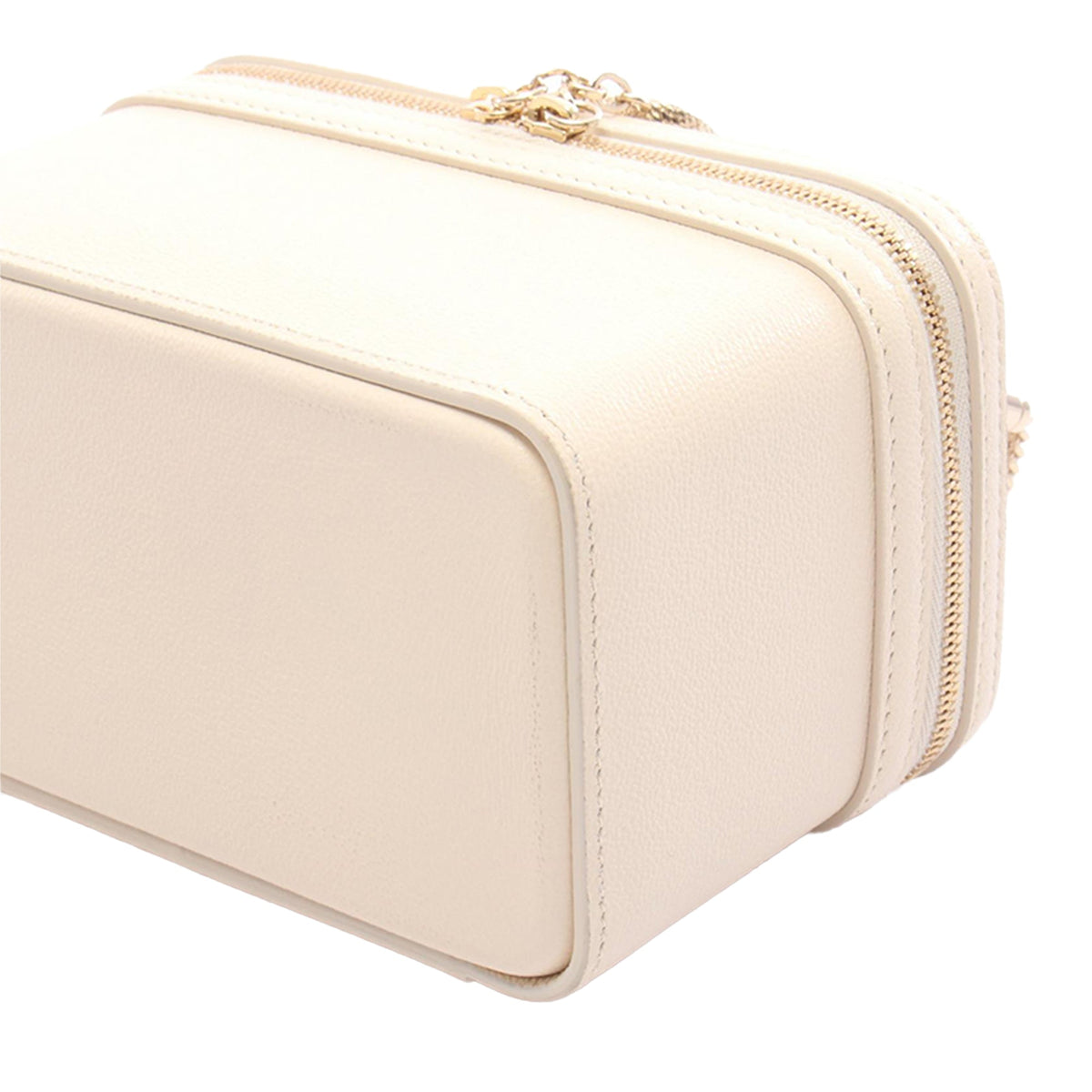 Bvlgari Leather Serpenti Forever Vanity Bag — Beige