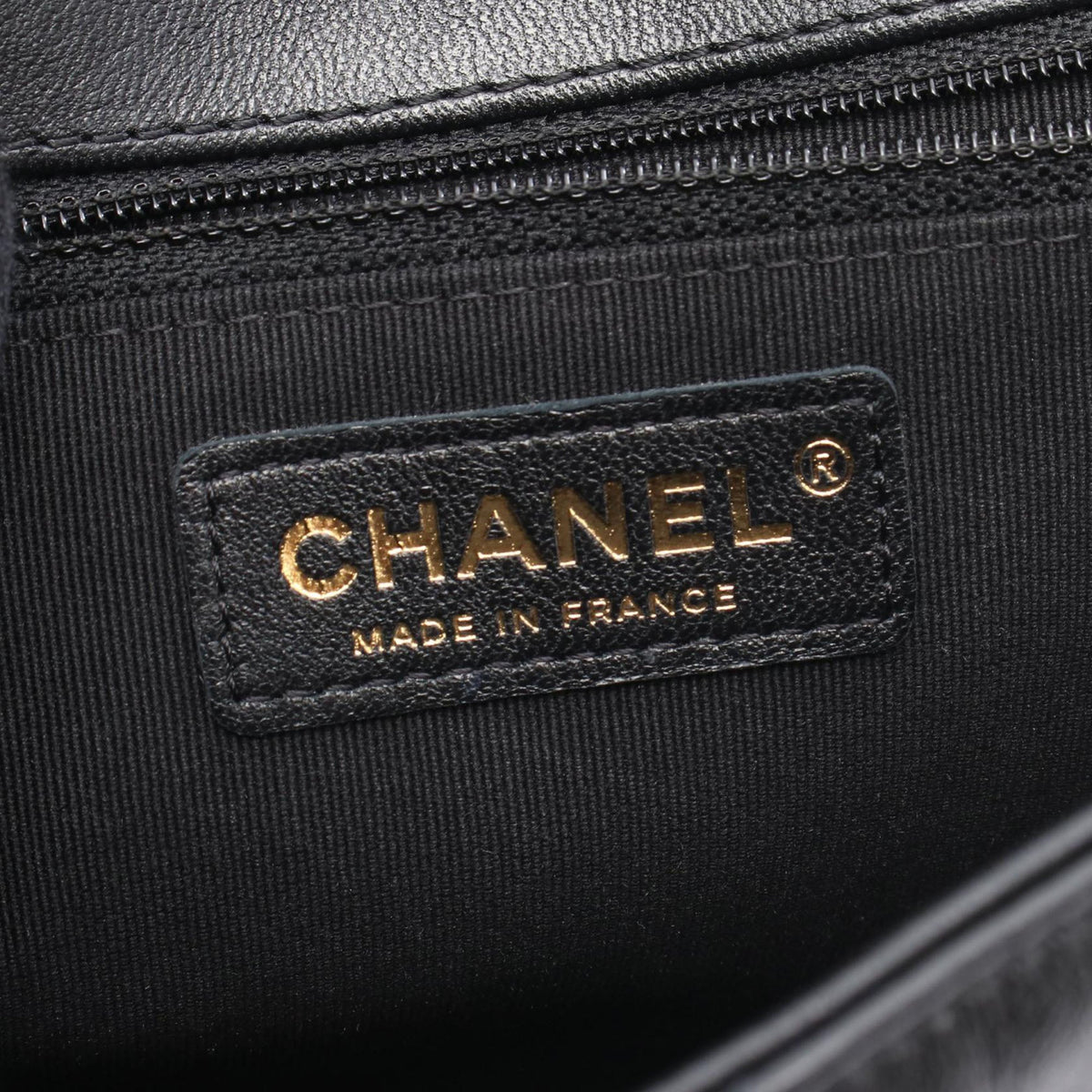 Chanel Mini Square Quilted Lambskin Bijoux Logo Chain Flap — Black