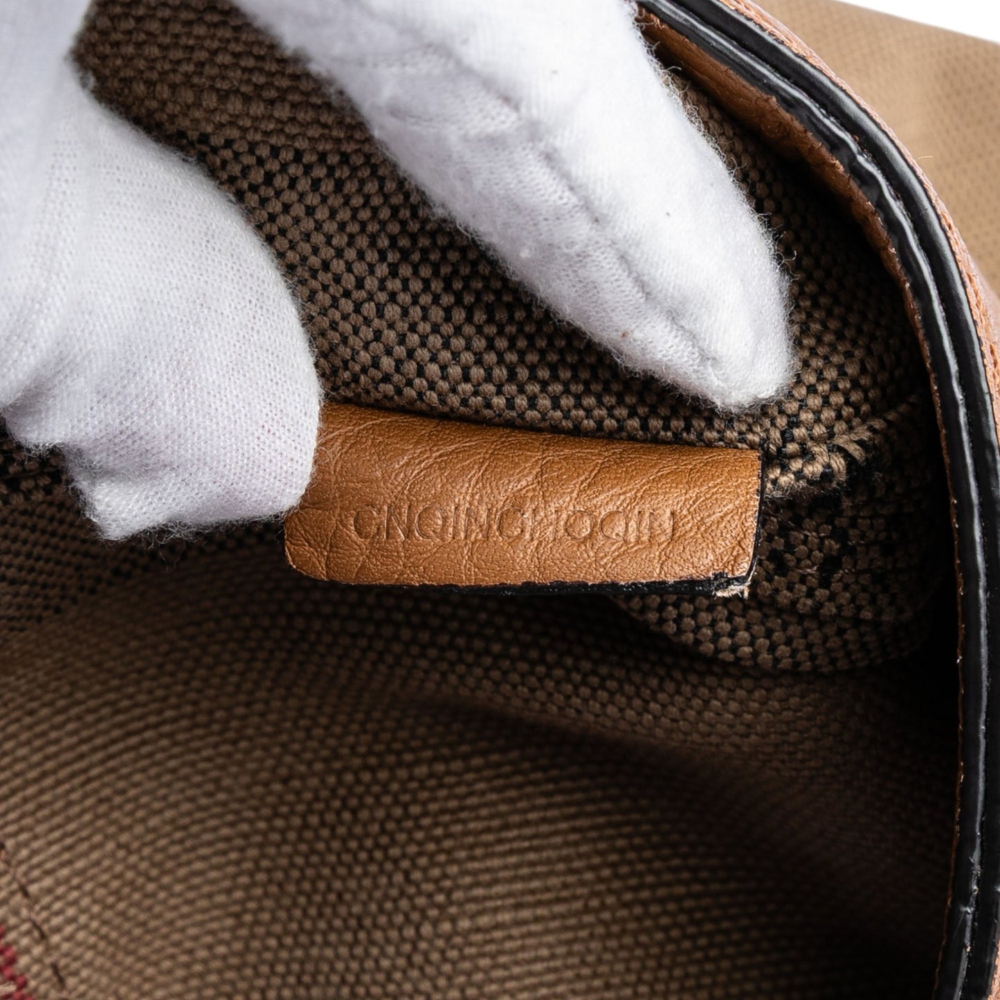 Medium Mega Check Canvas and Grained Calfskin Ashby Tassel Bucket Bag