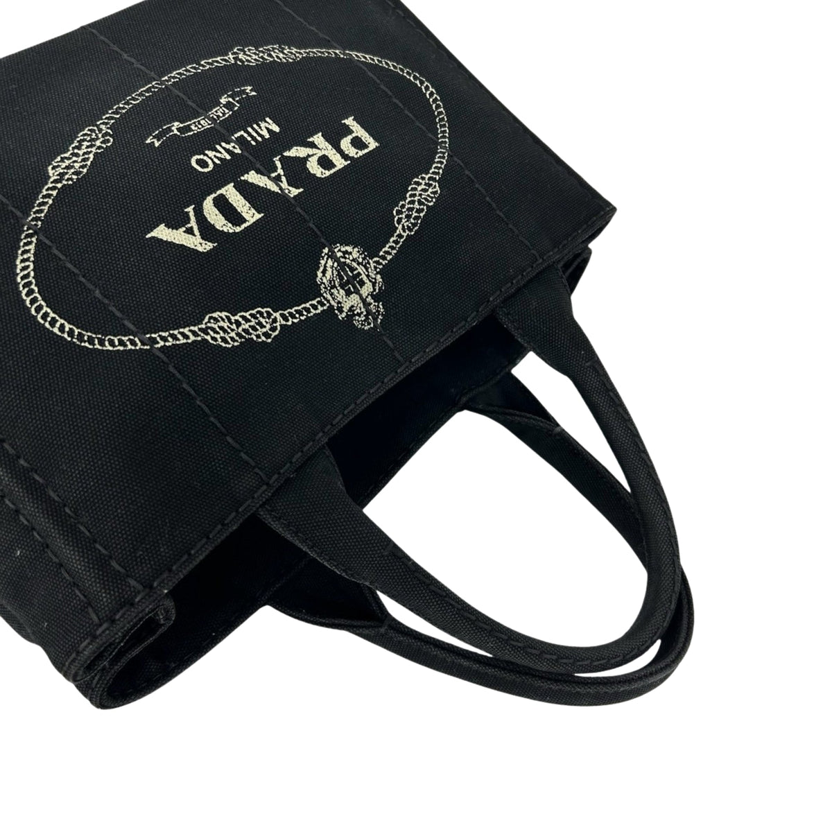 Prada Small Canvas Canapa Logo Tote