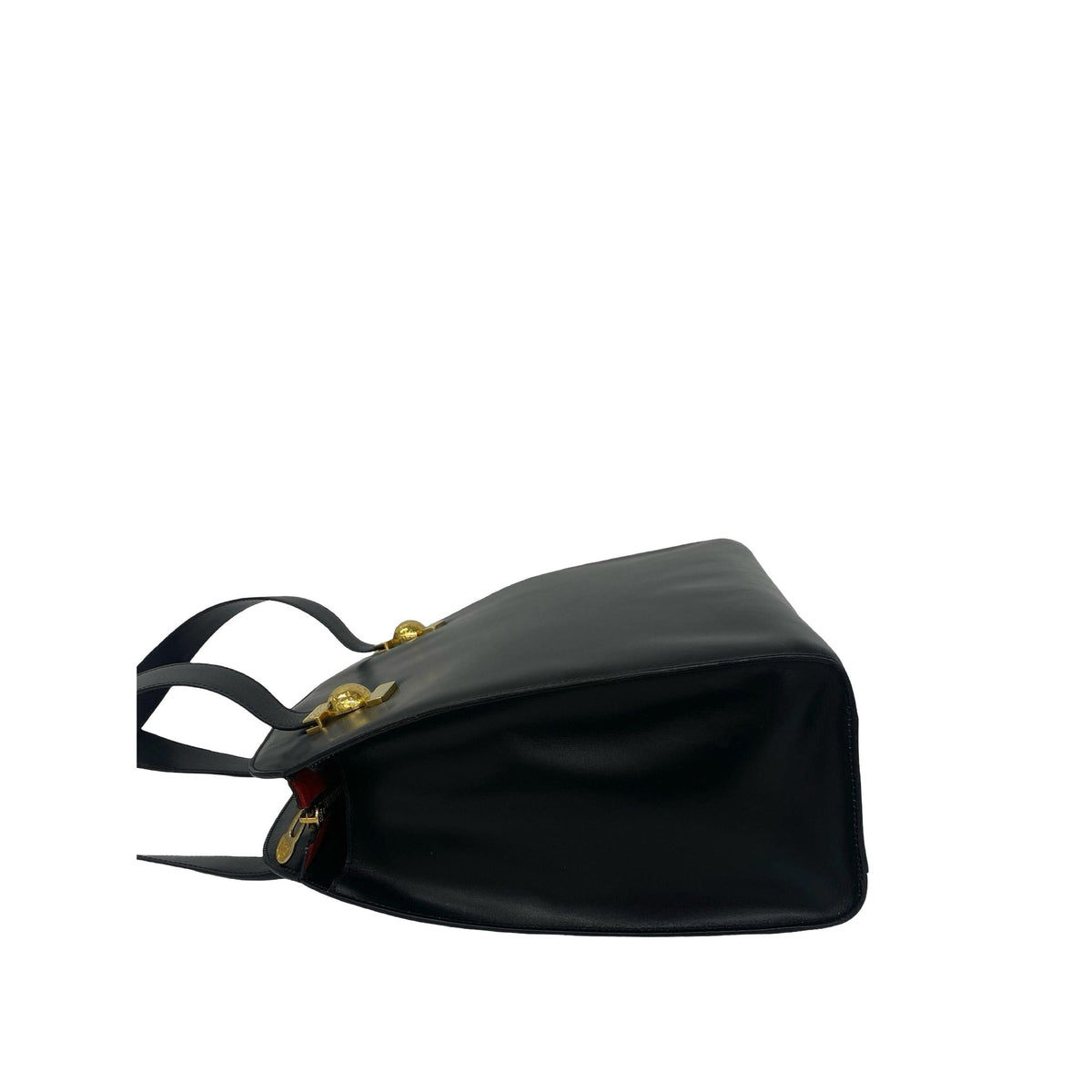 Celine Leather Handbag — Black