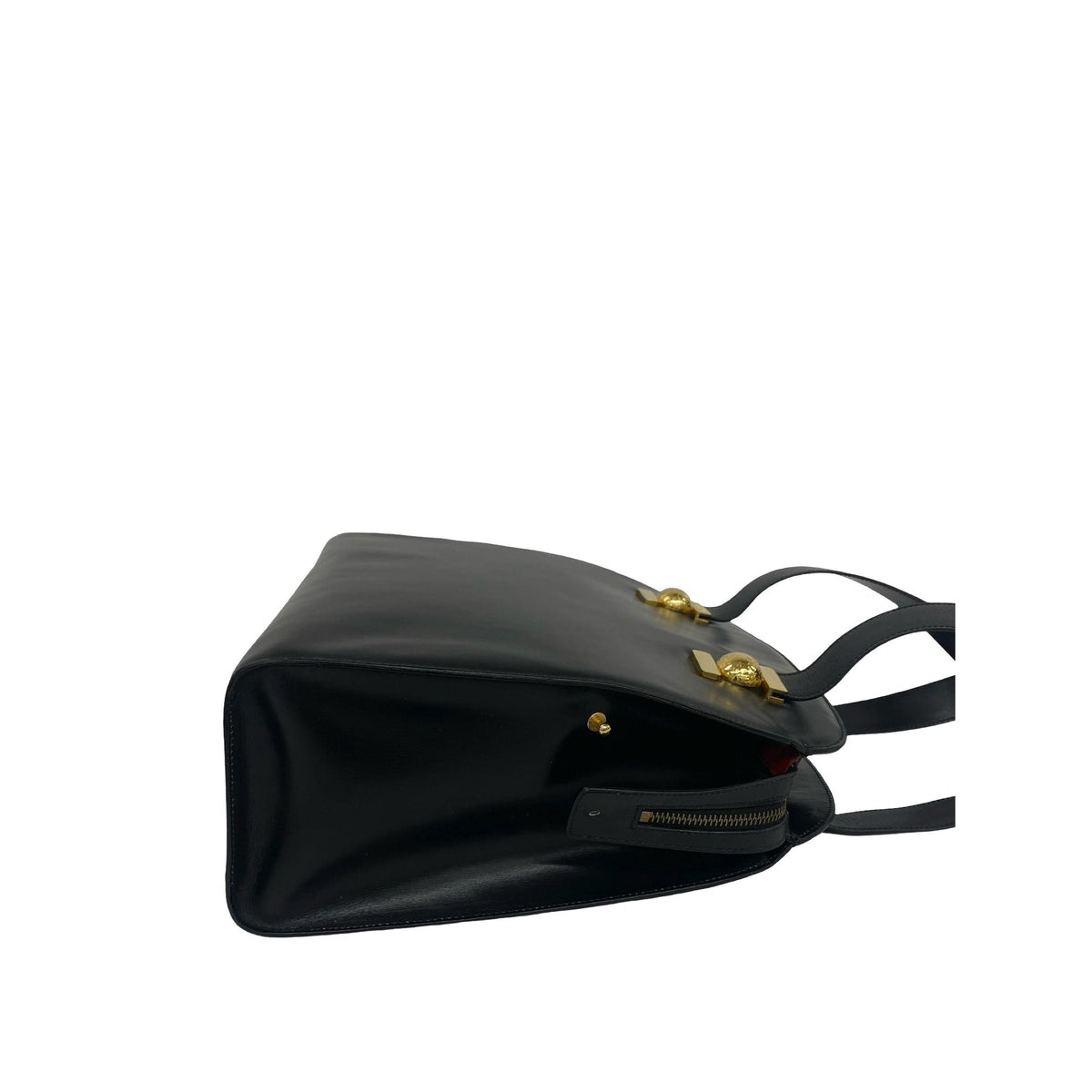 Celine Leather Handbag — Black