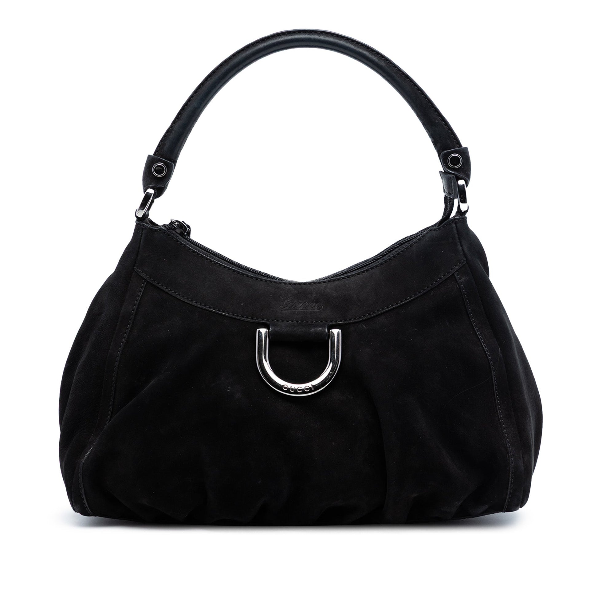 Suede Abbey D Ring Shoulder Bag