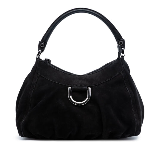Suede Abbey D Ring Shoulder Bag