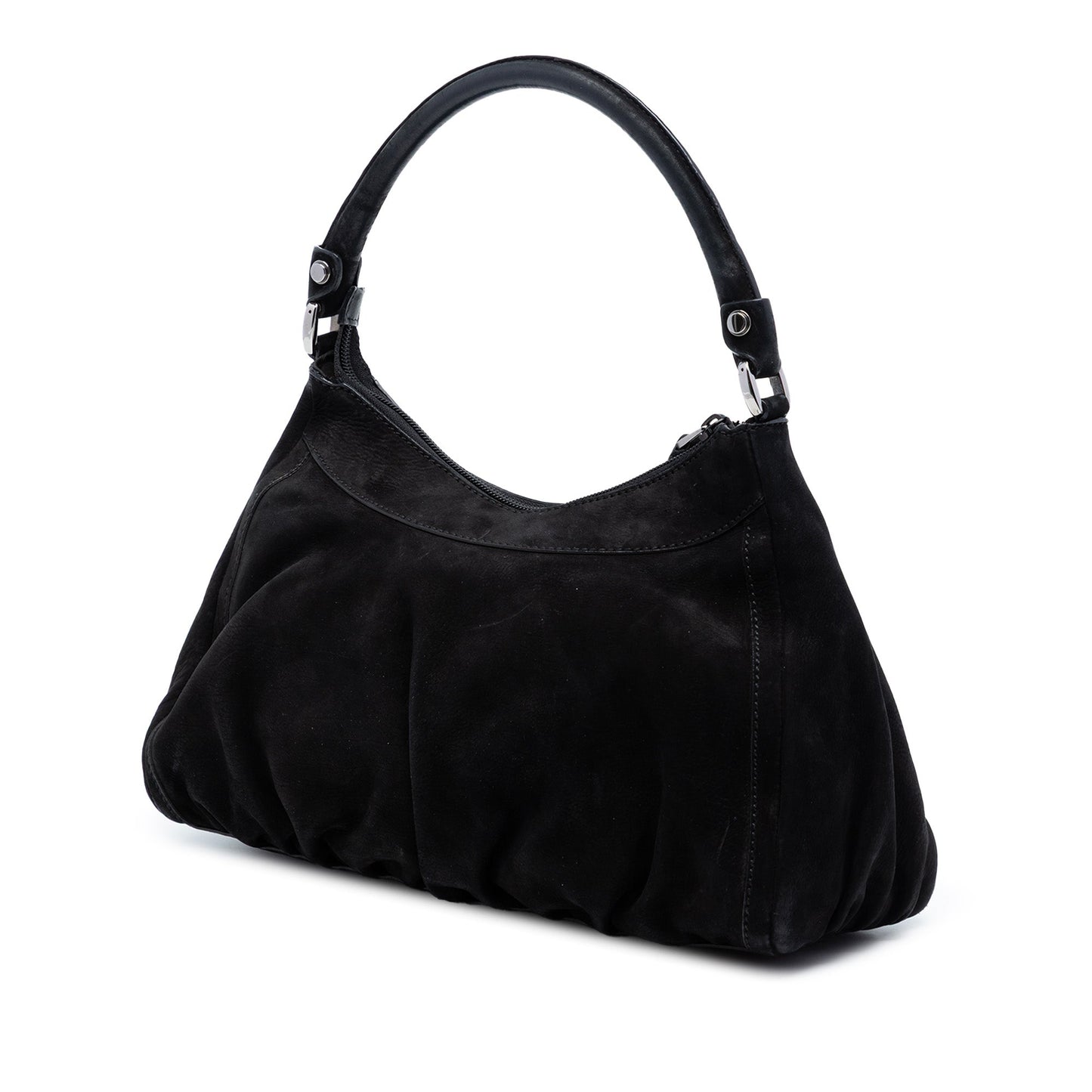 Suede Abbey D Ring Shoulder Bag