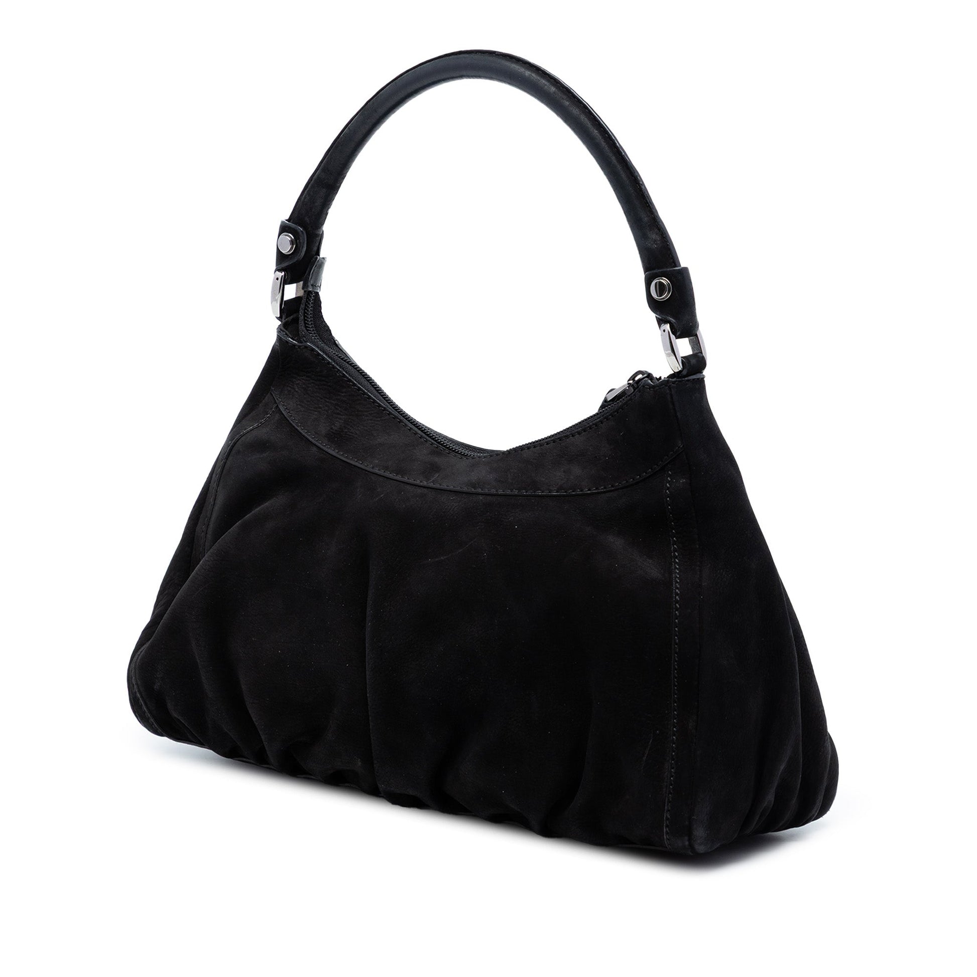 Suede Abbey D Ring Shoulder Bag