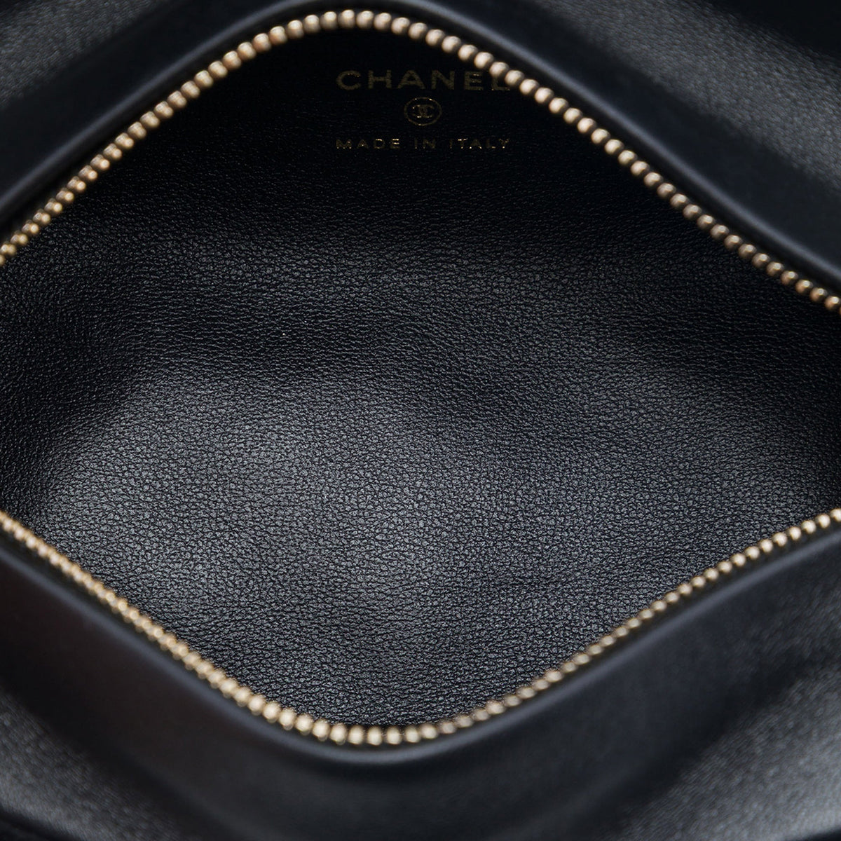 Chanel CC Quilted Velvet Crystal Wristlet Clutch