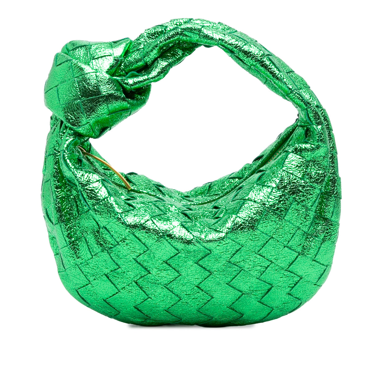 Bottega Veneta Mini Metallic Nappa Intrecciato Jodie