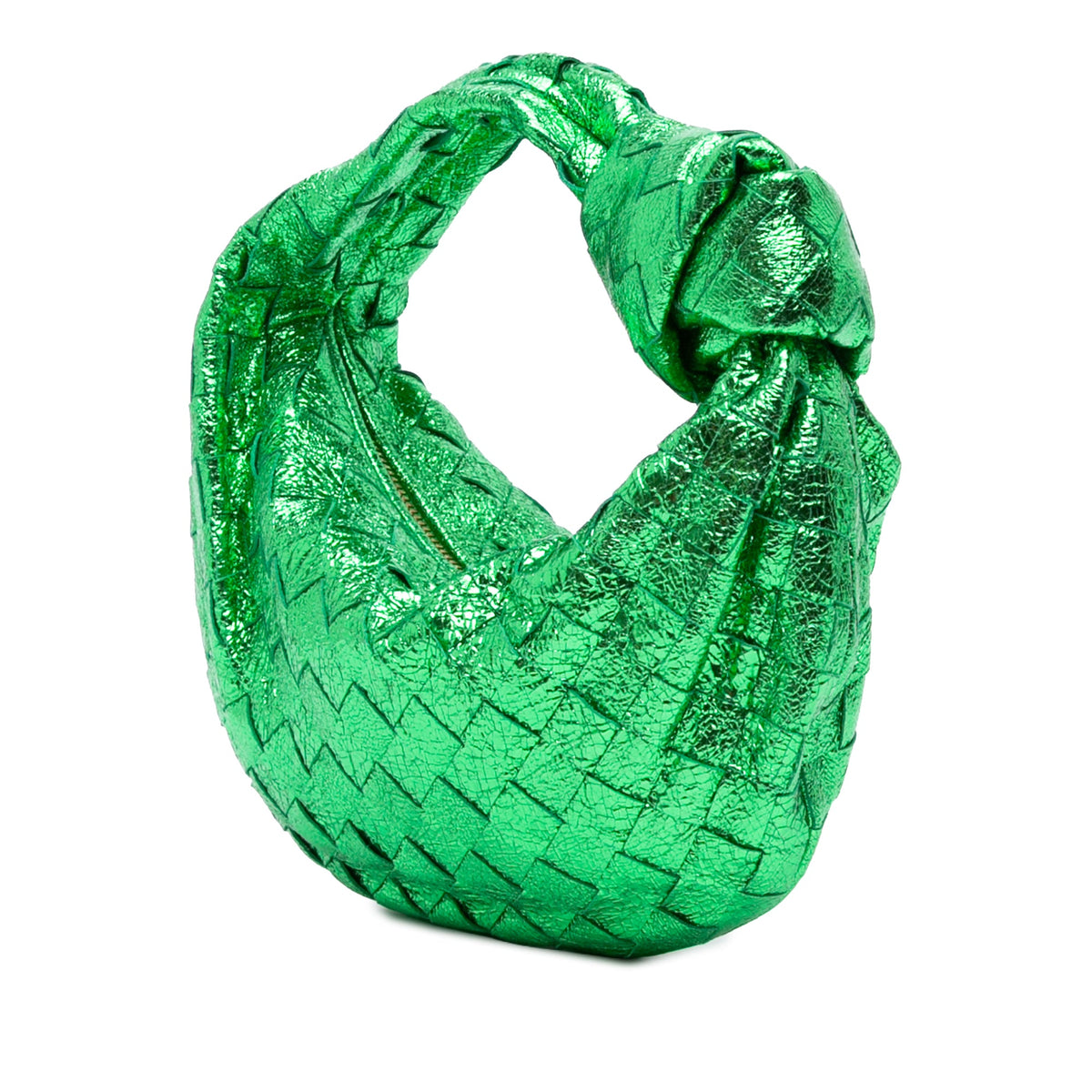 Bottega Veneta Mini Metallic Nappa Intrecciato Jodie