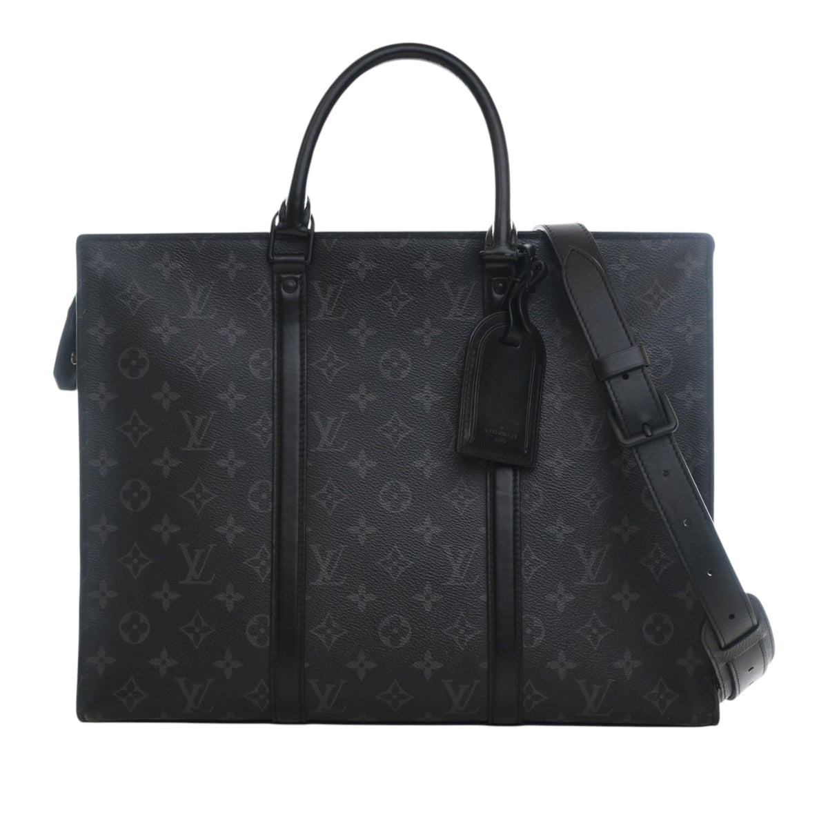 Louis Vuitton Monogram Eclipse Sac Plat Horizontal Zipper