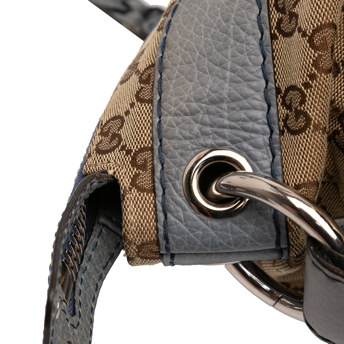 Medium GG Canvas Bamboo Bar Tote