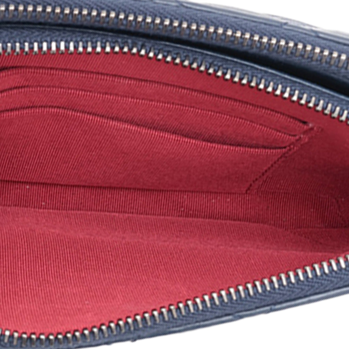 Chanel Bicolor Aged Calfskin Gabrielle Double Zip Clutch with Chain — Blue
