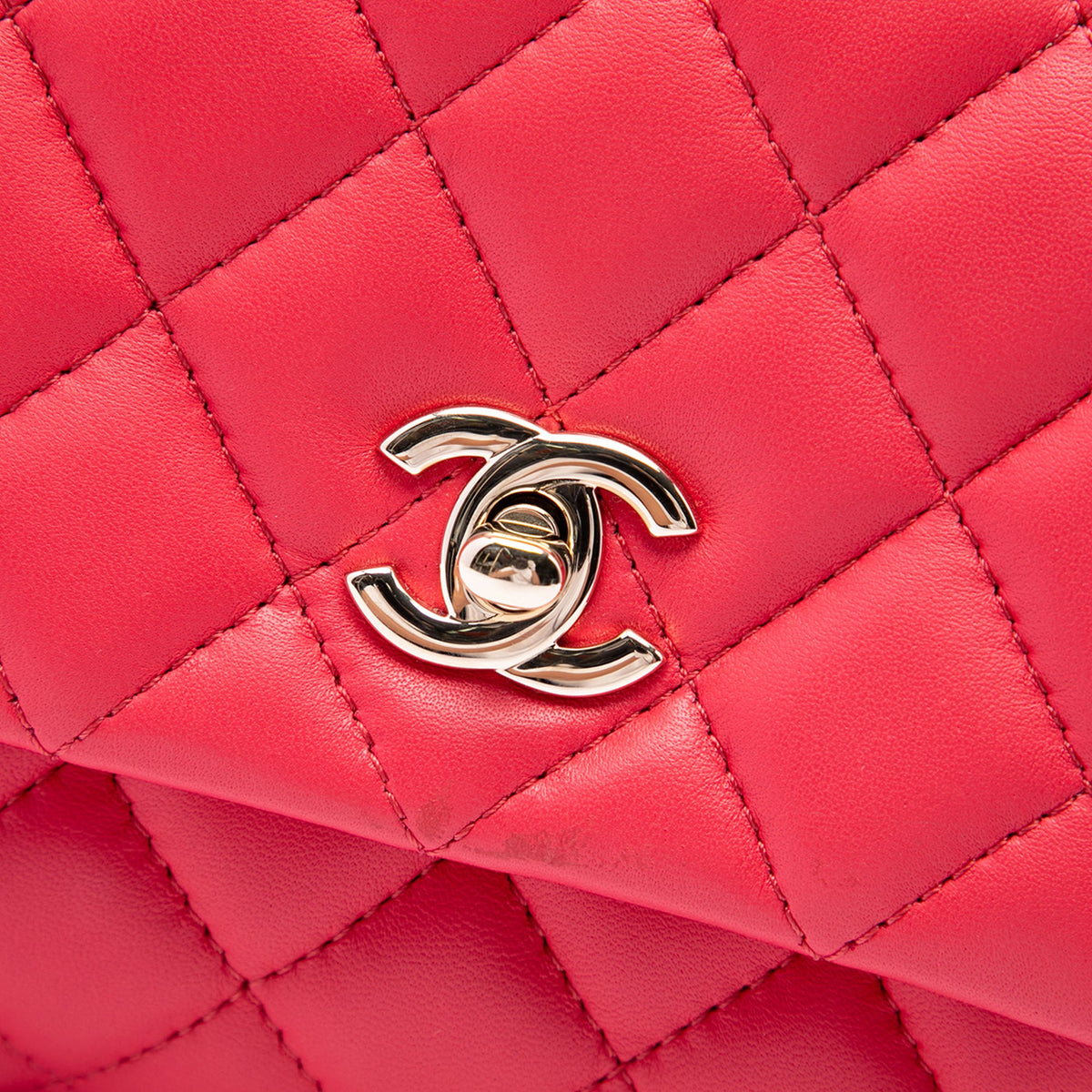 Chanel Quilted Lambskin Fold Up Again Clutch — Pink